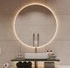 Oval Bathroom Mirror with Back LED Light 60x60cm