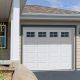 Classic Steel 9 ft. x 7 ft. 6.5 R-Value Insulated White Garage Door with top Windows