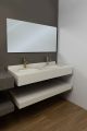 High Quality Vanity Set with Hand Wash Basin White on White